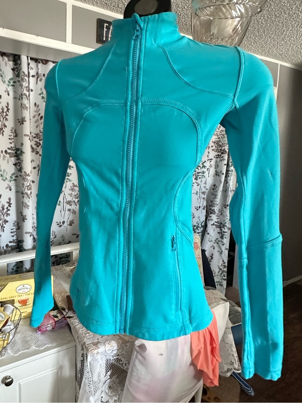 lululemon athletica Teal Full-Zip Utility Jacket